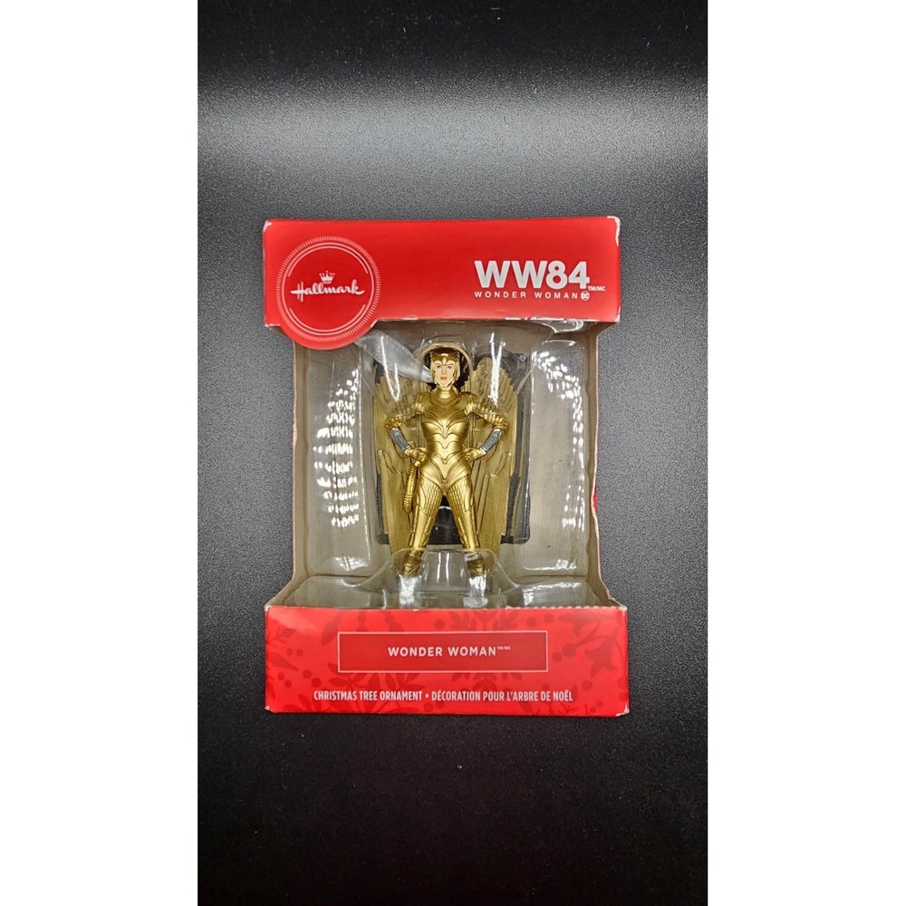 New Hallmark WW84 Wonder Woman In Gold DC Superhero Christmas Tree Ornament